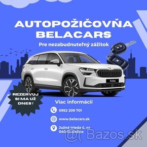 Autopožičovňa Bela cars od 19 eur