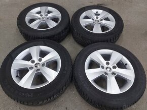 5x112R16 elektrony ŠKODA-215/60R16 zimné pneumatiky