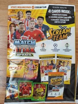 Futbalové kartičky Match Attax 2024/25  Update Mega Multipac