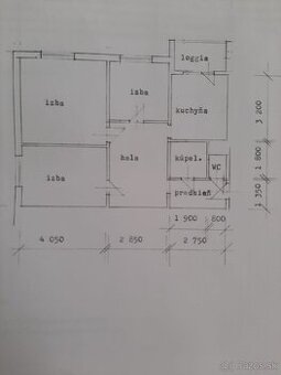 Predám 3- izbový byt na začiatku Petržalky.