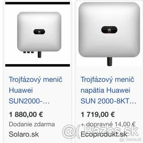 Trojfázový menič napätia Huawei SUN 2000-8KTL-M1 8000 W