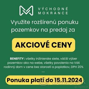 VÝCHODNÉ MOKRANCE | lokalita ukončená | predaj spustený