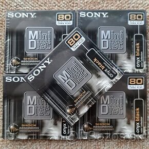 SONY - MD 80 min / Onyx Black / Minidisc / nové / 5ks