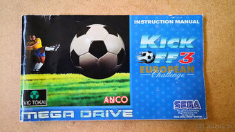 SEGA Megadrive manuál pre hru - Kick Off 3 (1994)