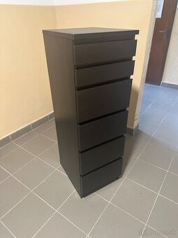 Ikea Malm Dresser 6 zásuviek wenge zrkadlo 40x123 cm