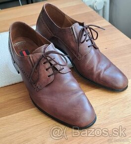Hnedé kožené spoločenské topánky Lloyd - 1