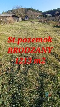 Stavebný pozemok  1213 m2 obec BRODZANY - 1