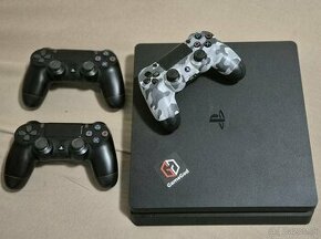 Playstation 4 slim 500gb/ 3x dual shock + 8 hier