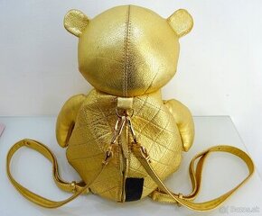 LUXUSNÝ BACKPACK " GOLD BEAR - ZIPP " | " L " Made in Italy