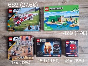 Lego sety Star Wars, Minecraft a Brickheadz