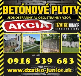 Betónové ploty BARDEJOV - AKCIA