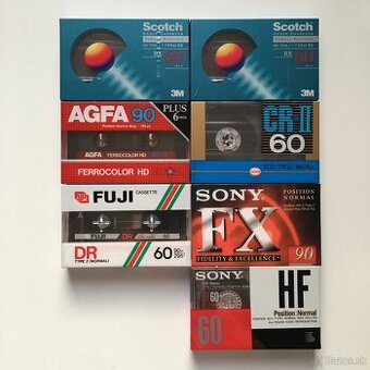 AUDIOKAZETY - MC KAZETY - AGFA - FUJI - SCOTCH - CORA - SONY