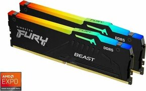 Kingston FURY 32GB KIT DDR5 6000MHz CL36 Beast Black RGB EXP