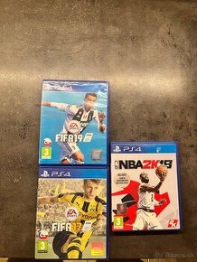 Predám FIFA 17, FIFA 19 a NBA2K18