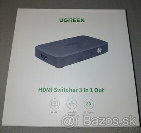 Ugreen HDMI Switch 3 IN 1 OUT HDMI Switcher Splitter - 1