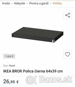 NOVA IKEA BROR polica 2ks