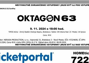 Vstupenky na Oktagon 63, Bratislava