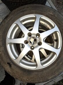 Hliníkové disky Opel R15 rozteč 5x110, zimné pneu 205/60R15