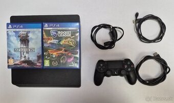 Playstation 4 slim 500gb + ovládač + 1 hra