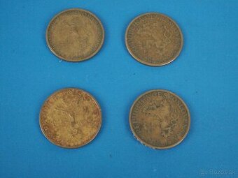 Mince 1 Kčs  rok 1957,1958,1959,1960