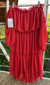 Boho červené šaty - 1