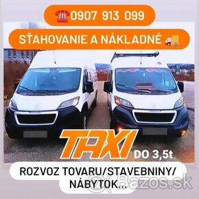 NÁKLADNÉ TAXI preprava dodávkou HUMENNÉ 0907 913 099