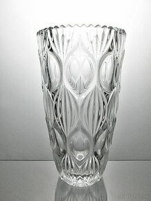 Váza z čirého skla- Rudolfova huť.