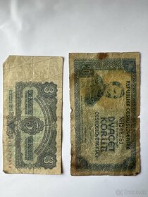 3 koruny ČSSR 1961 a 20 korun1945 cena dohoda