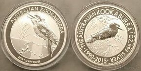 Strieborné uncové mince KOOKABURRA