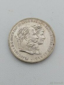 Mince 3 x 2 zlatnik 1879 strieborná svadba