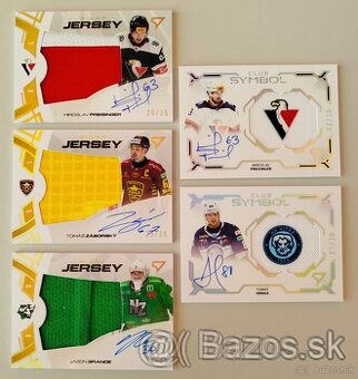 Hokejové kartičky TIPOS EXTRALIGA 24/25 GIANT JERSEY AUTO/25