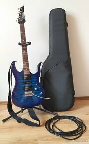 Elektrická gitara Ibanez GRX70QA-TBB Transparent Blue Burst - 1