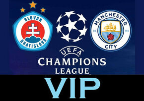 VIP vstupenky na zápas - Slovan Bratislava - Manchester City