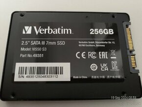 Verbatim SSD 256GB 2,5"