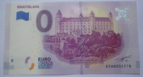 souvenir, 0 eurove bankovky, staršie ročníky, bankovka