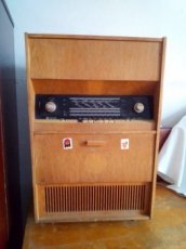 Drevené retro rádio - 1