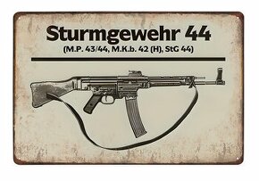 plechová cedule - Sturmgewehr 44