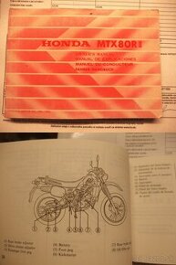 Manual - Honda MTX 80 RII - Original printed in Japan - 1