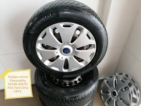 Zimné pneumatiky 5X108 205/55R16 Ford Cena 129. €