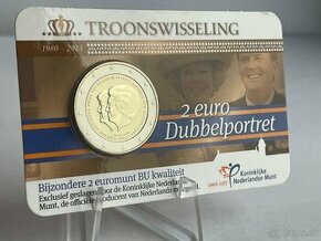 Holandsko 2013  pamätna 2€ minca v BU karte (coincard