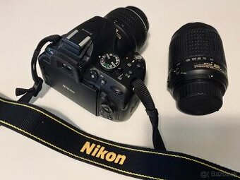 Nikon D5200 s príslušenstvom a 2 objektívmi