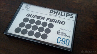 Predám vintage audio kazetu Philips Super Ferro C90