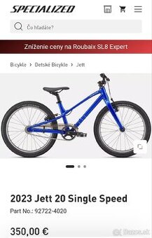 Detský bicykel Specialized 20