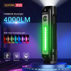 Sofirn IF23 EDC RGB baterka lampáš 4000 lm 18650/21700 - 1