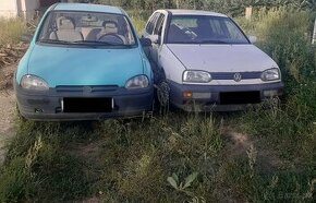 Predám VW golf + opel corsa na diely