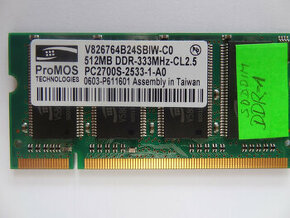 Predám ramky do st.notebookov-1ks ddr1 2ks ddr2 - 1