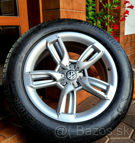 alu R18 5x112 orig. Audi, letné pneu 235/55, Q3 + VW Tiguan - 1