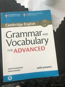 Grammar and Vocabulary for Advanced