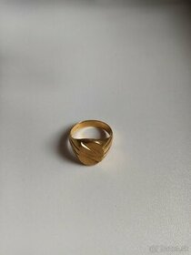 elegantný pánsky zlatý prsteň,21K, 9,7g,veľkosť 10,5(20,2mm) - 1