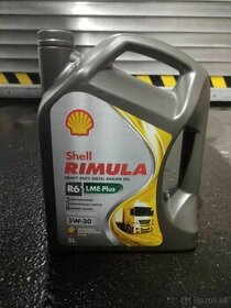 NOVÝ OLEJ SHELL RIMULA R6 LME PLUS 5W-30 - 5l